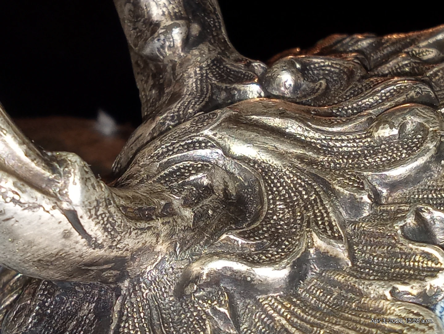 Ornate SilverPlate Victorian Era Handle from Serving Dish Dome - photo 5