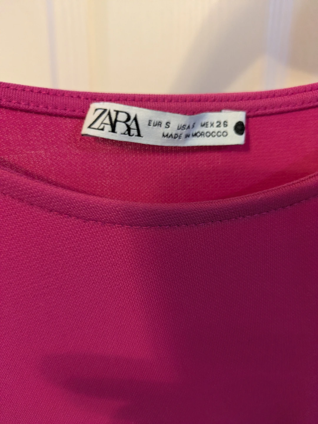 ZARA Pink Twist Front Long Sleeve Midi Dress Size S - photo 2