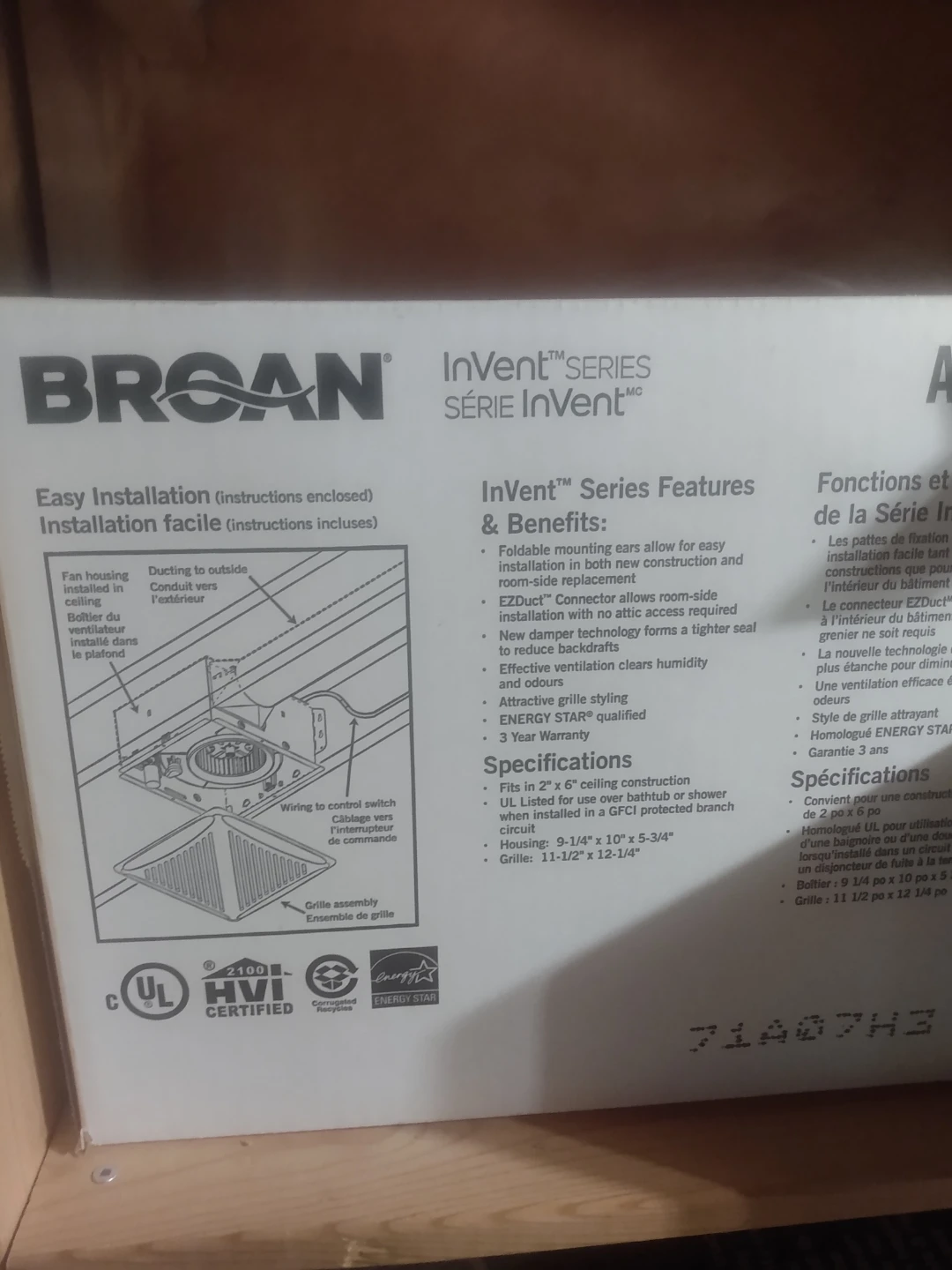 Broan InVent Series Bathroom Fan