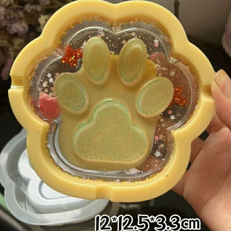 Paw Print Ashtray Silicone Mold - photo 2