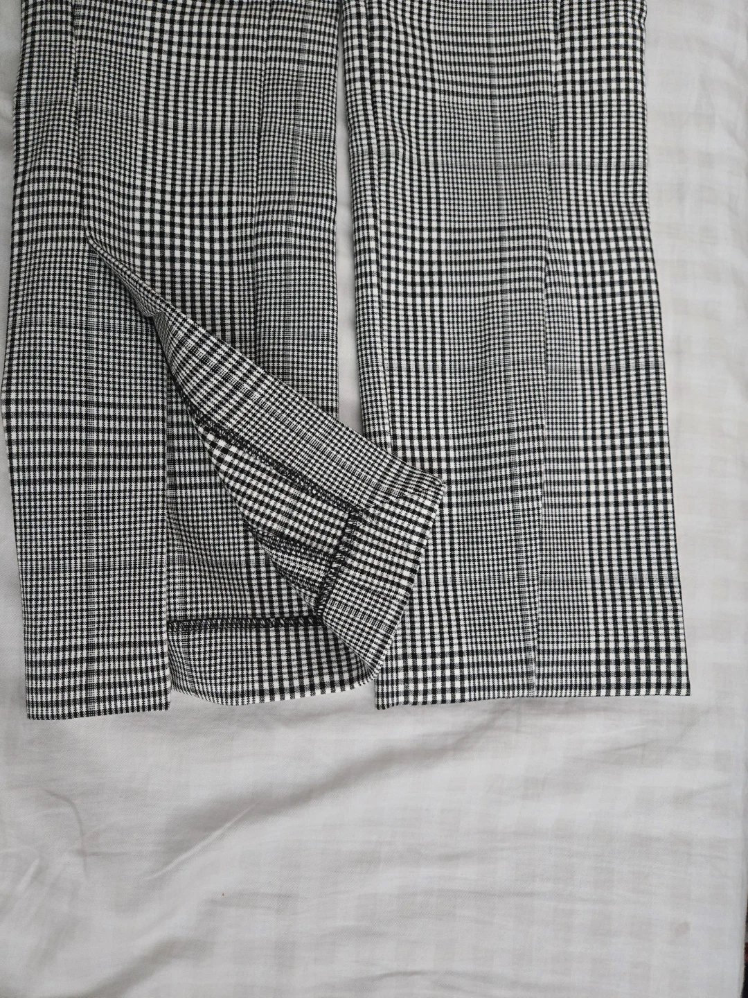 ZARA Woman Plaid High Waisted Split Hem Pants - photo 4