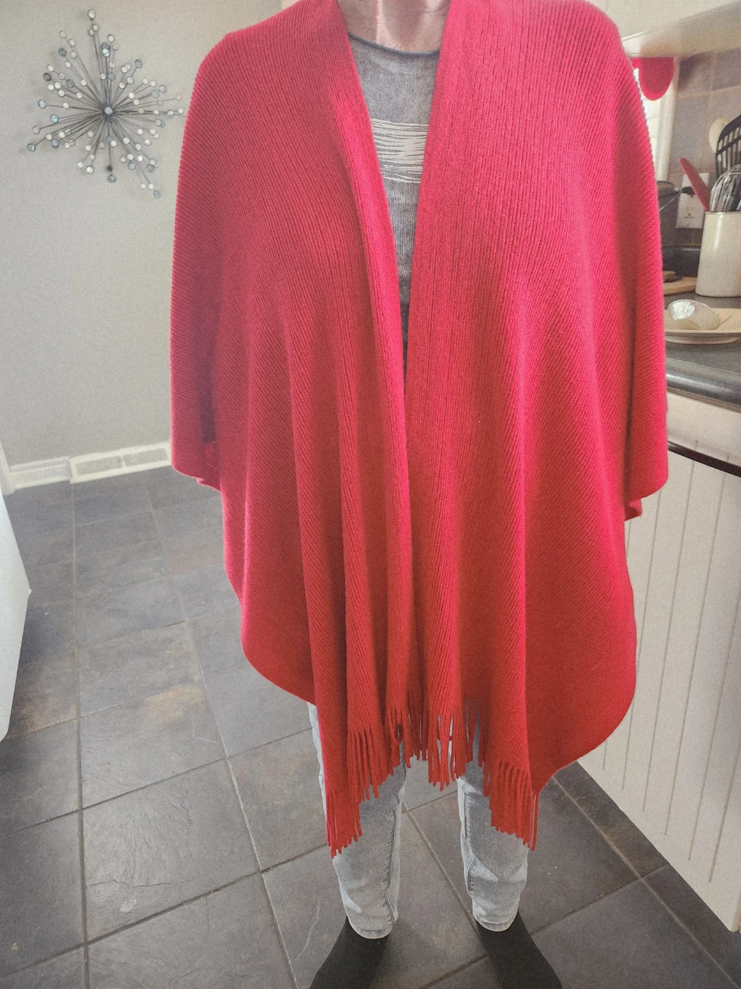 Red shawl - photo 3