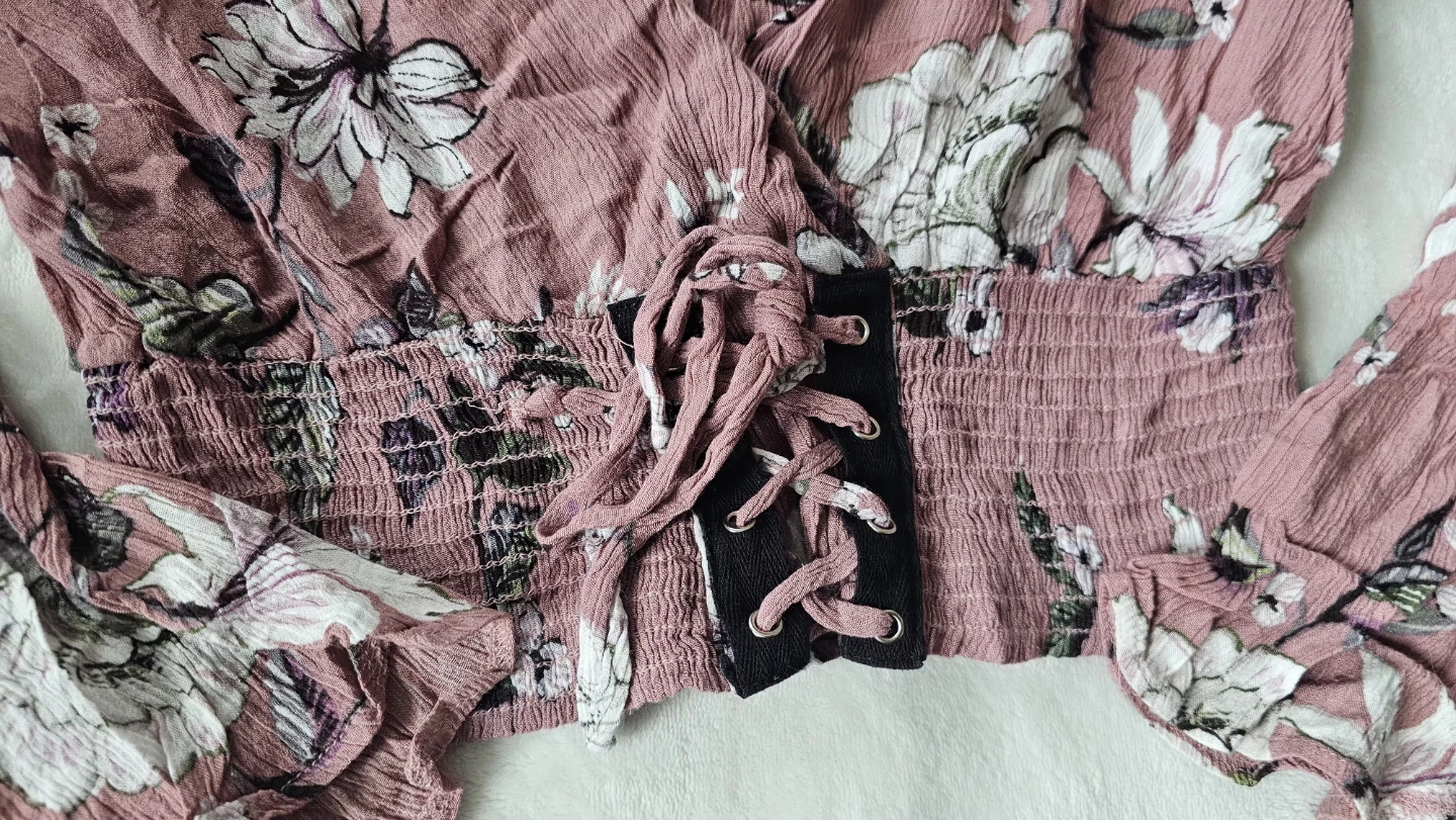 Persaya Floral Print Wrap Top - photo 2