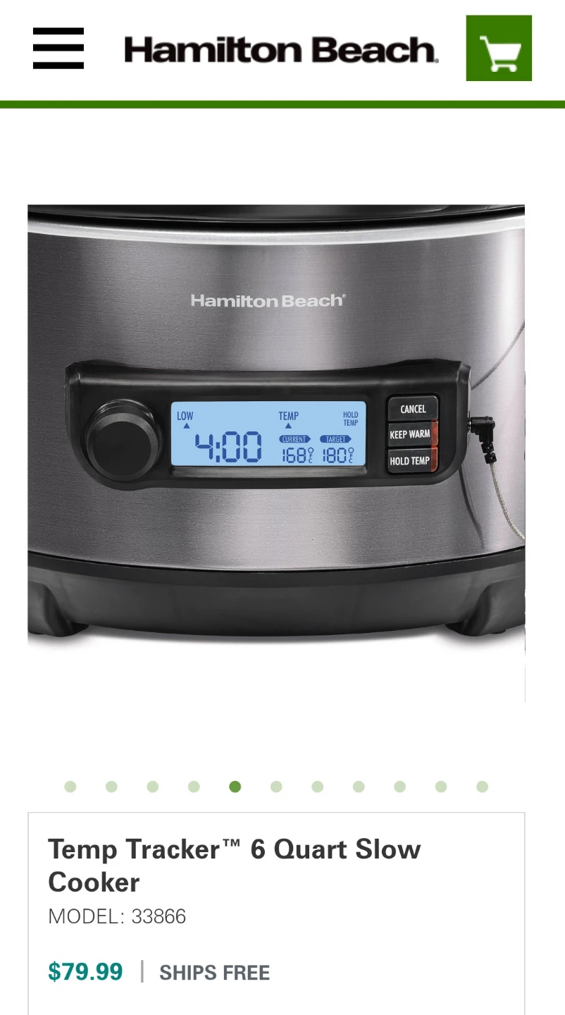 Hamilton Beach Temp Tracker 6 Quart Slow Cooker - photo 2