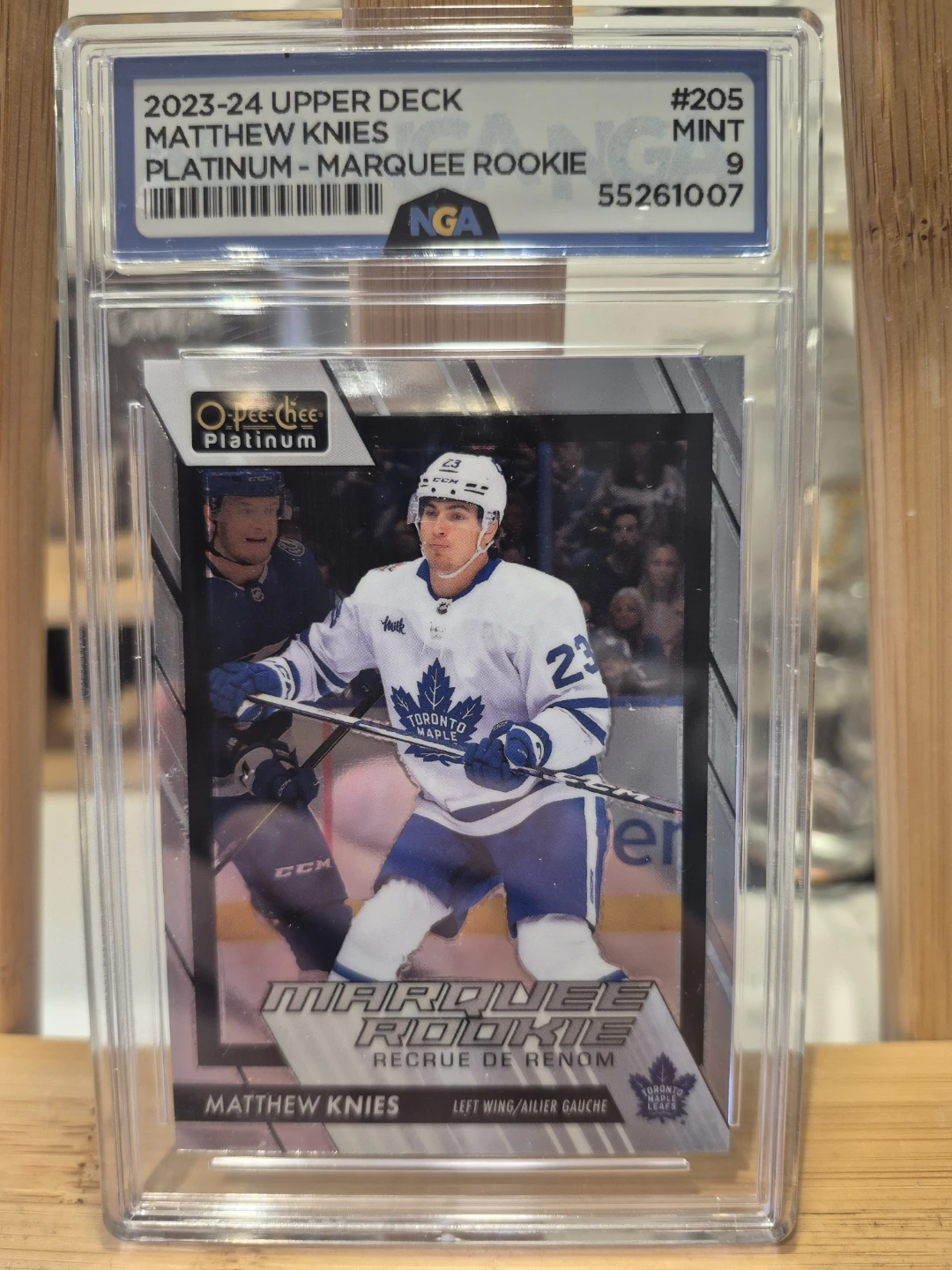 2023-24 Upper Deck Matthew Knies Rookie Platinum Graded 9 MINT
