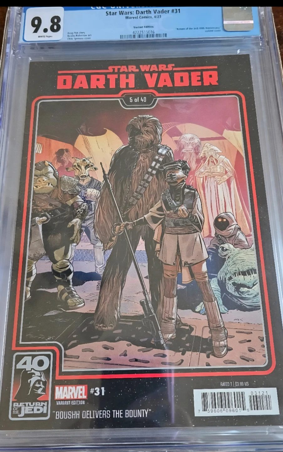 Star Wars: Darth Vader #31 Variant Edition 9.8 Grade.