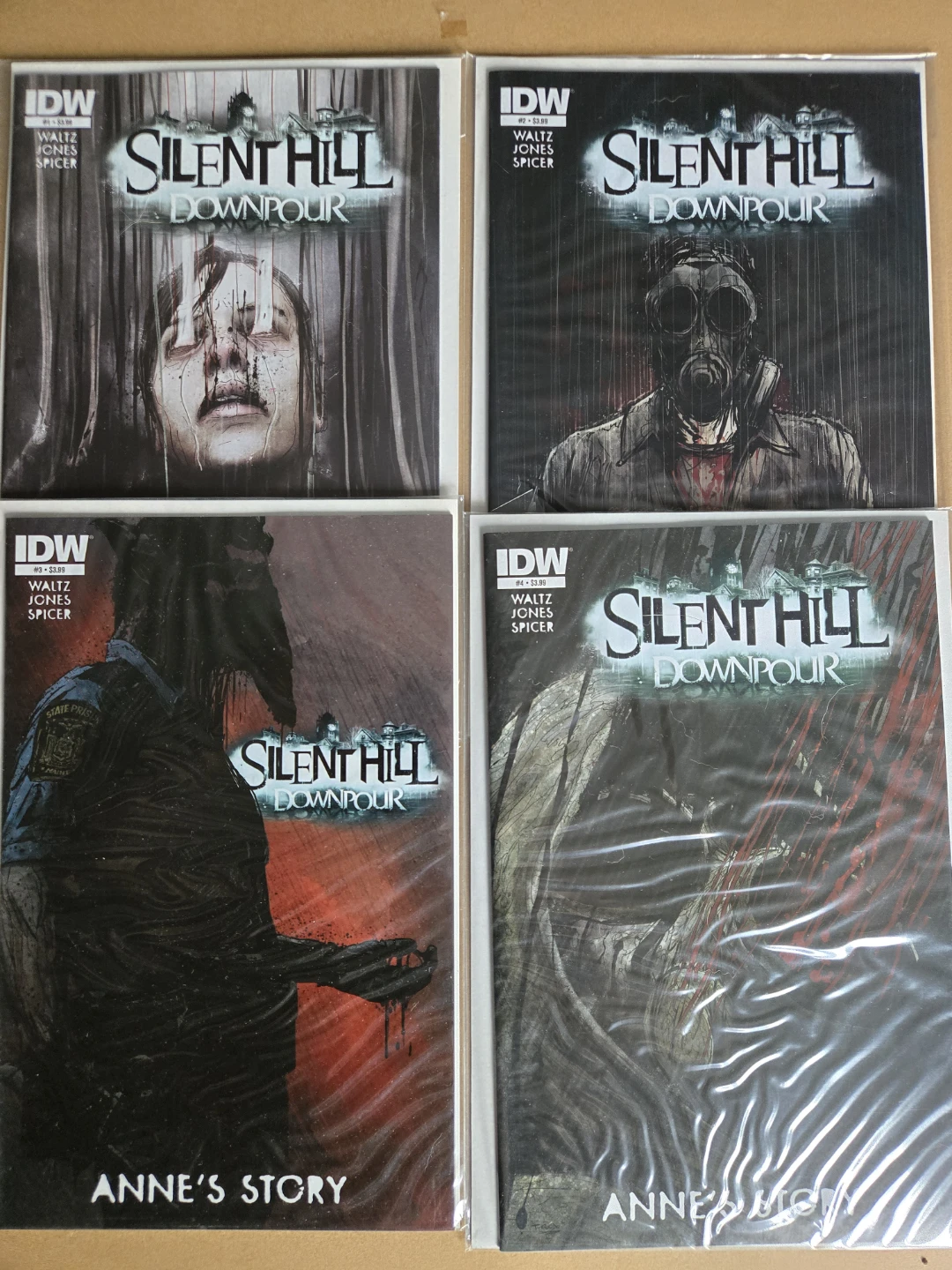 Silent Hill Downpour Comic Book Lot (Issues #1, #2, #3, #4)