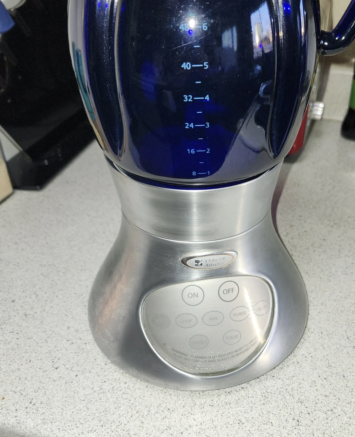 JENN-AIR Attrezzi Glass Blender Pitcher 48 oz Blue - photo 2