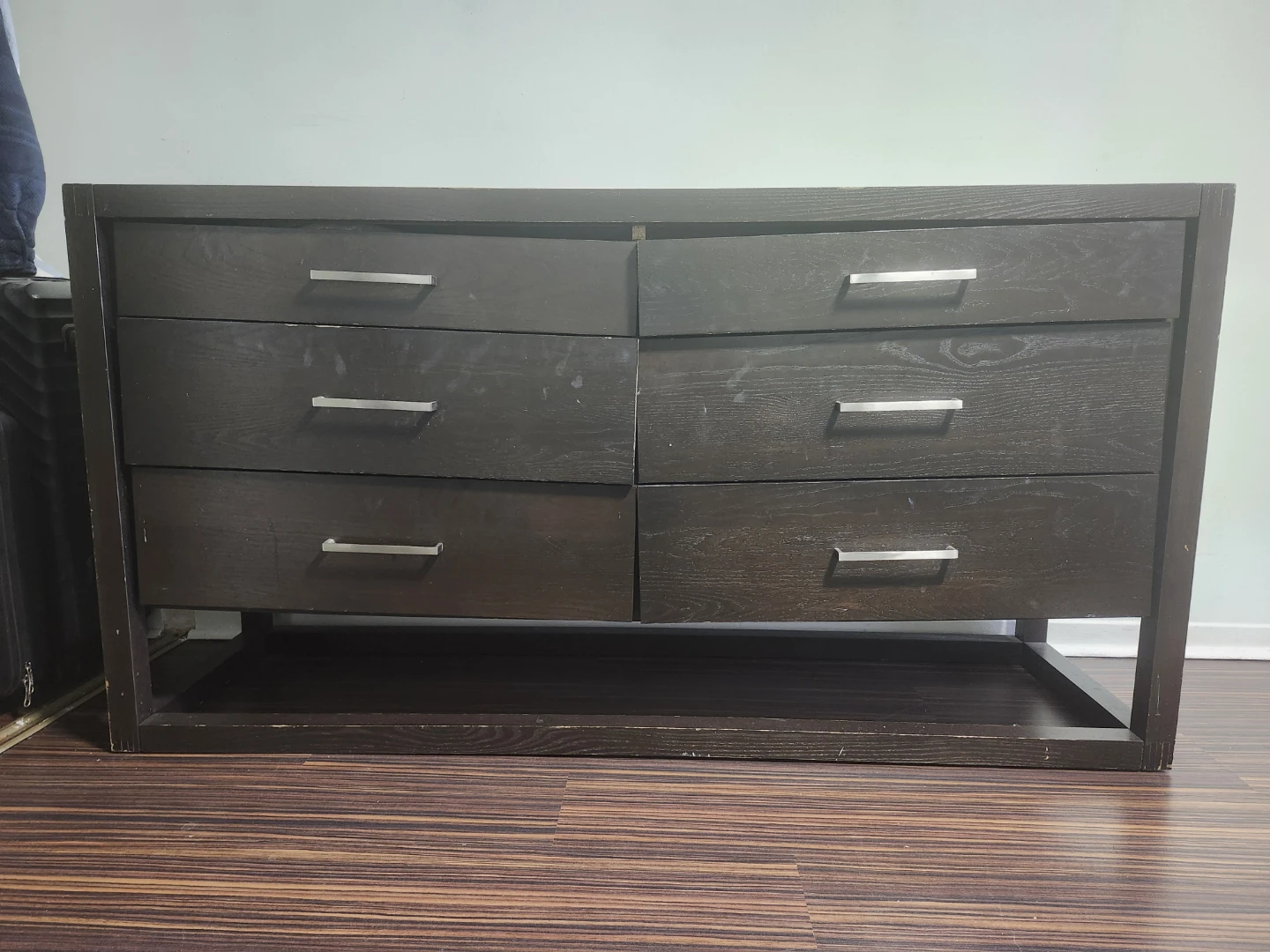 Dark Wood Dresser with Painted Top - photo 3