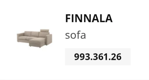 IKEA FINNALA Sofa - photo 3