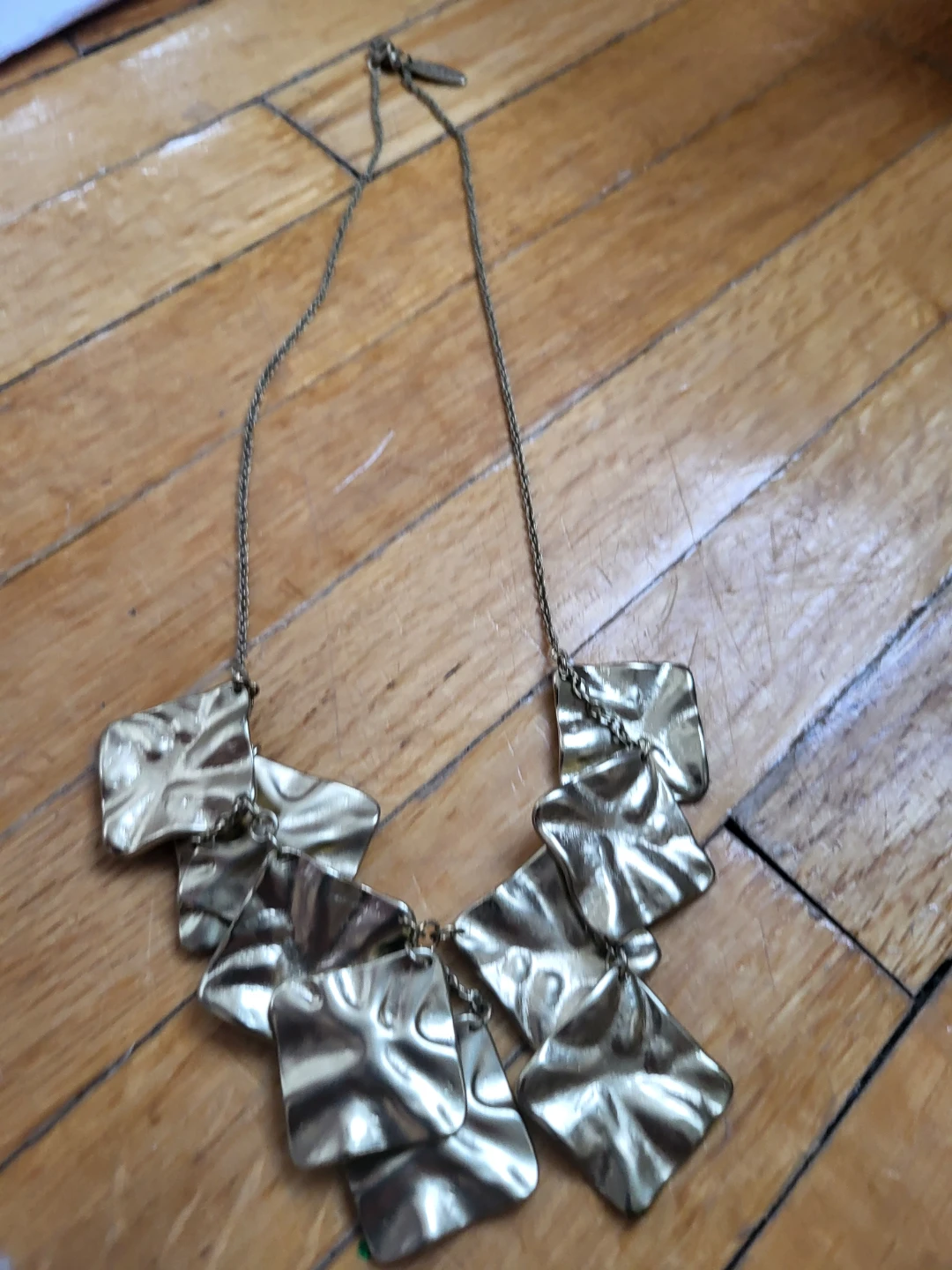 Nygard Textured Square Pendant Necklace
