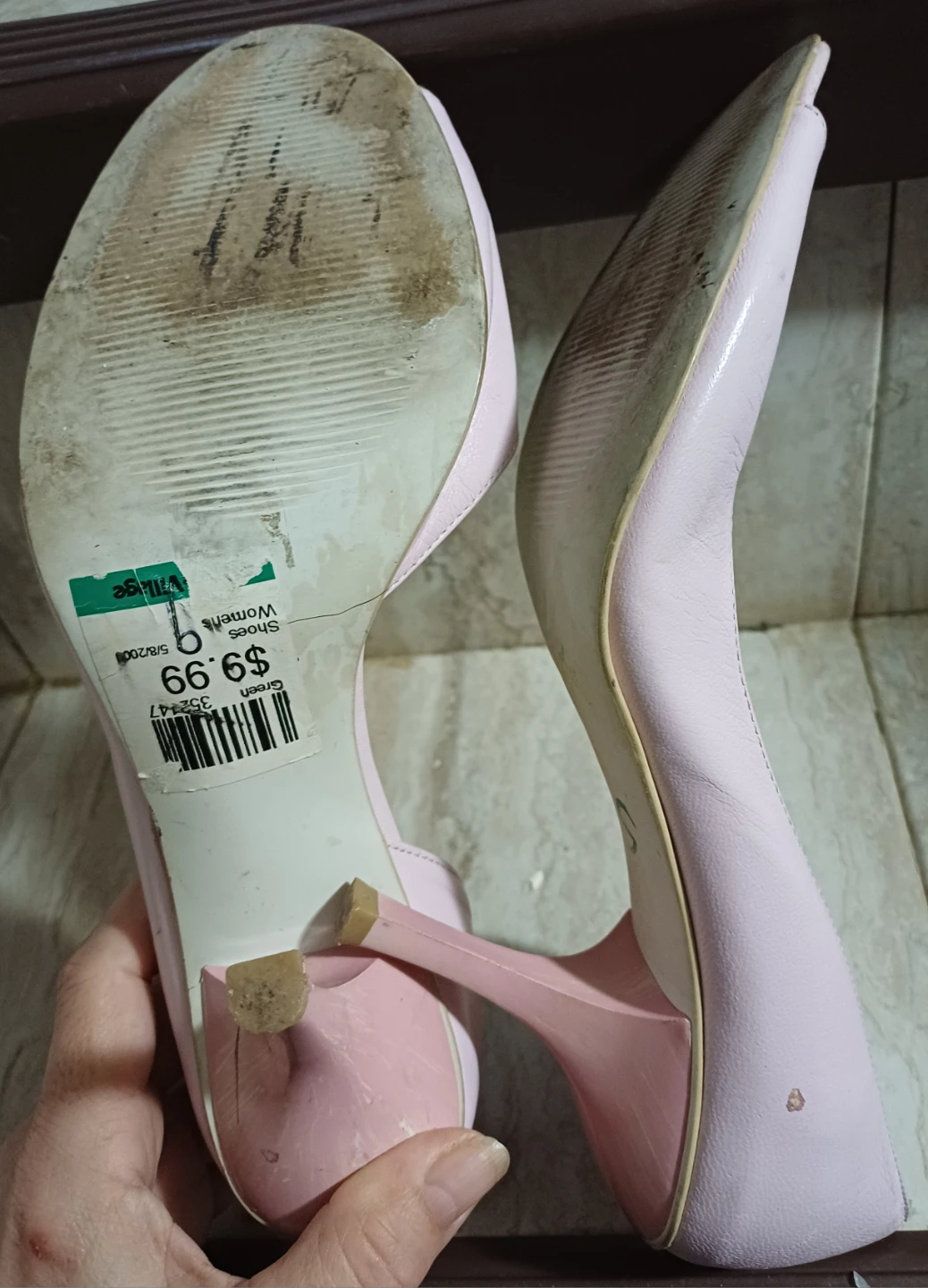 FREE Pink Bow Peep-Toe Heels - photo 4