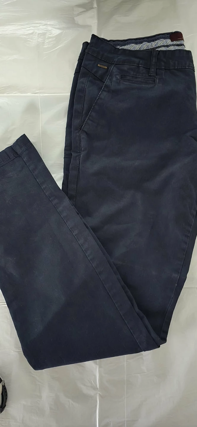 Zara Man Dark Blue Chinos Size Medium