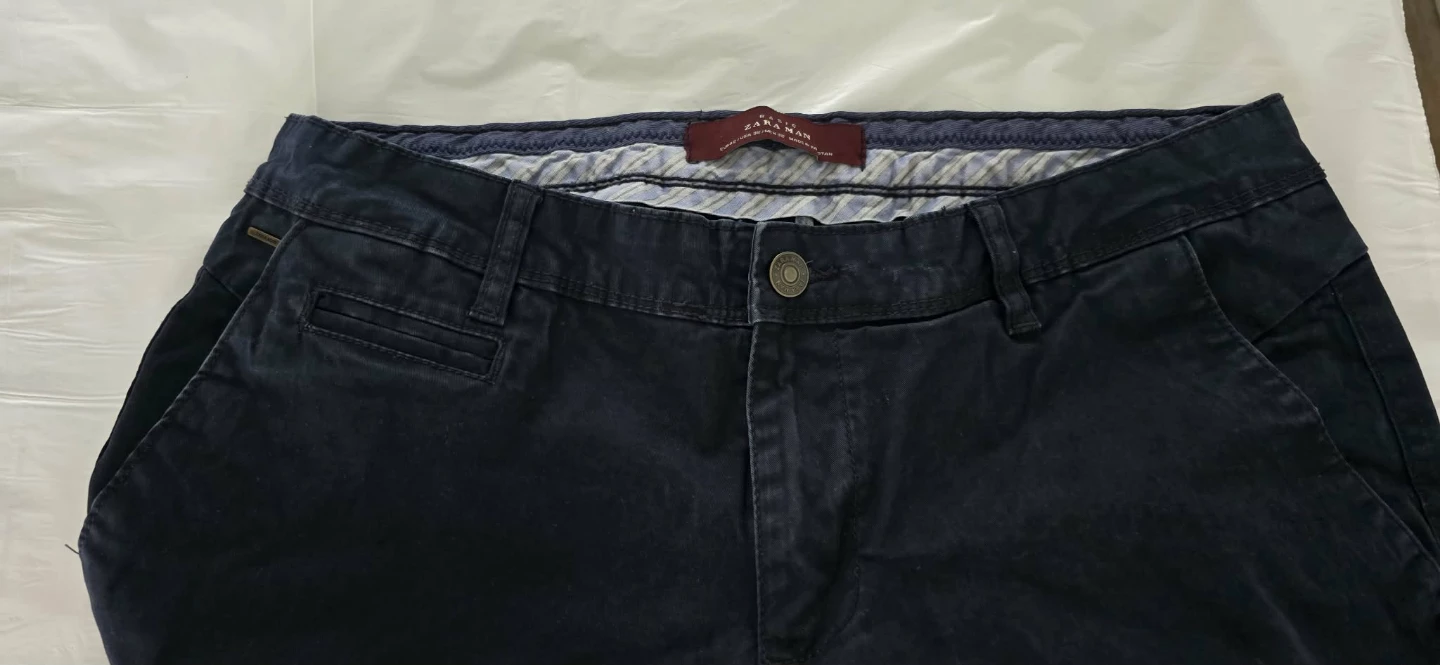 Zara Man Dark Blue Chinos Size Medium - photo 2