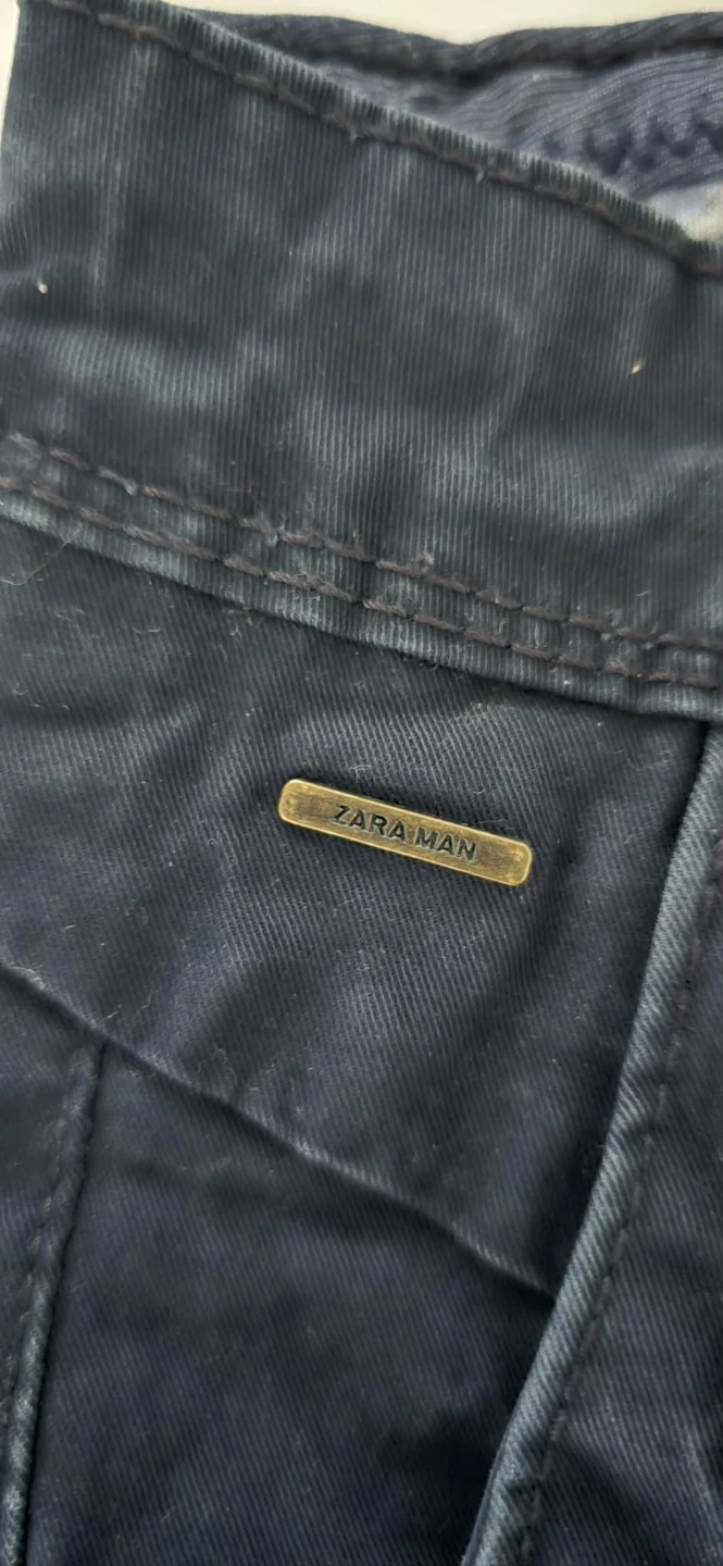 Zara Man Dark Blue Chinos Size Medium - photo 4
