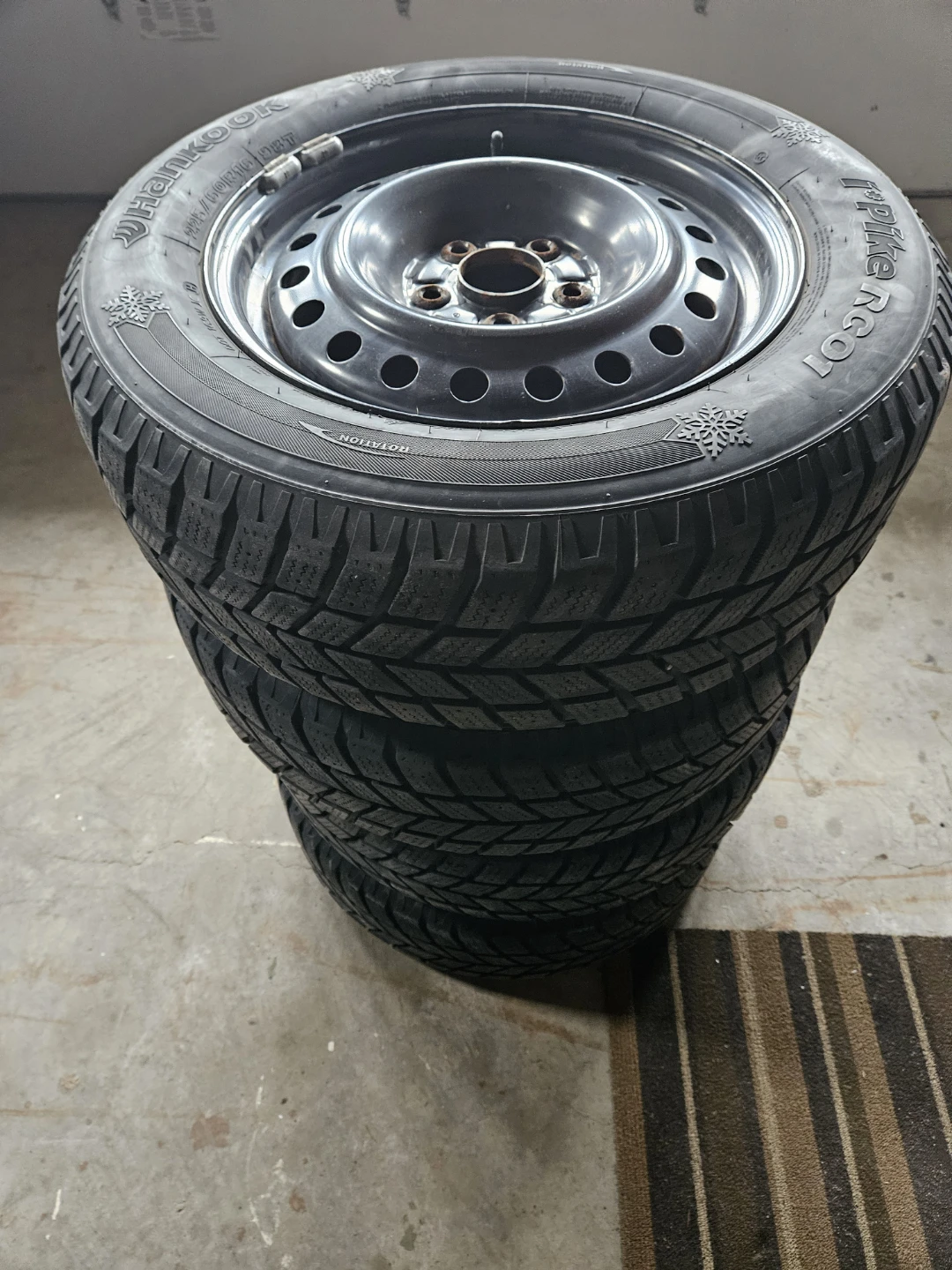 Hankook Winter Tires on Steel Rims