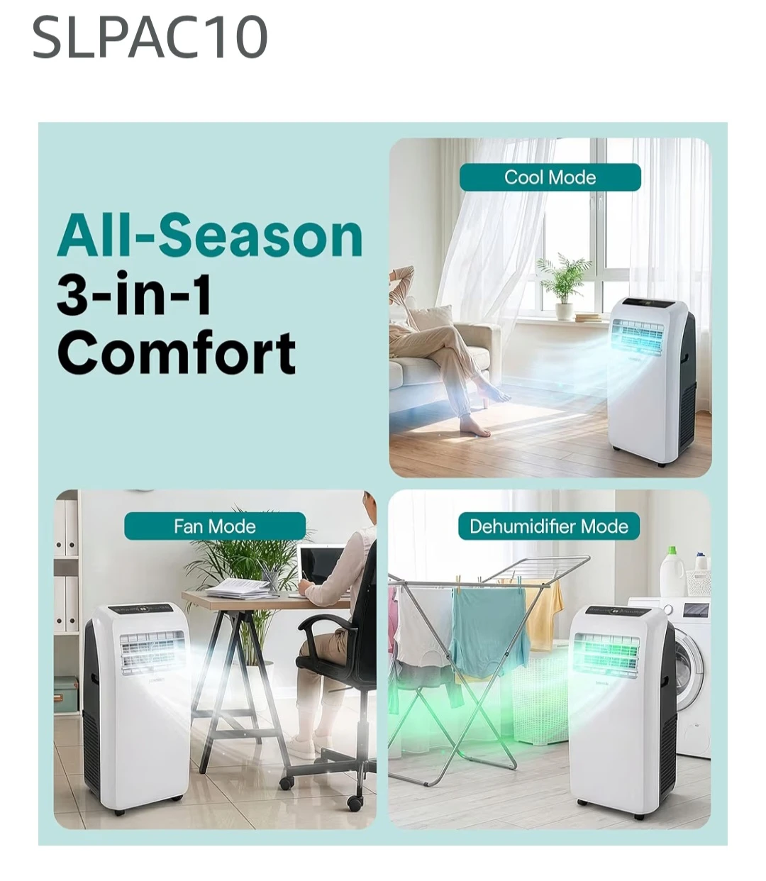 SereneLife SLPAC10 Portable Air Conditioner - photo 5