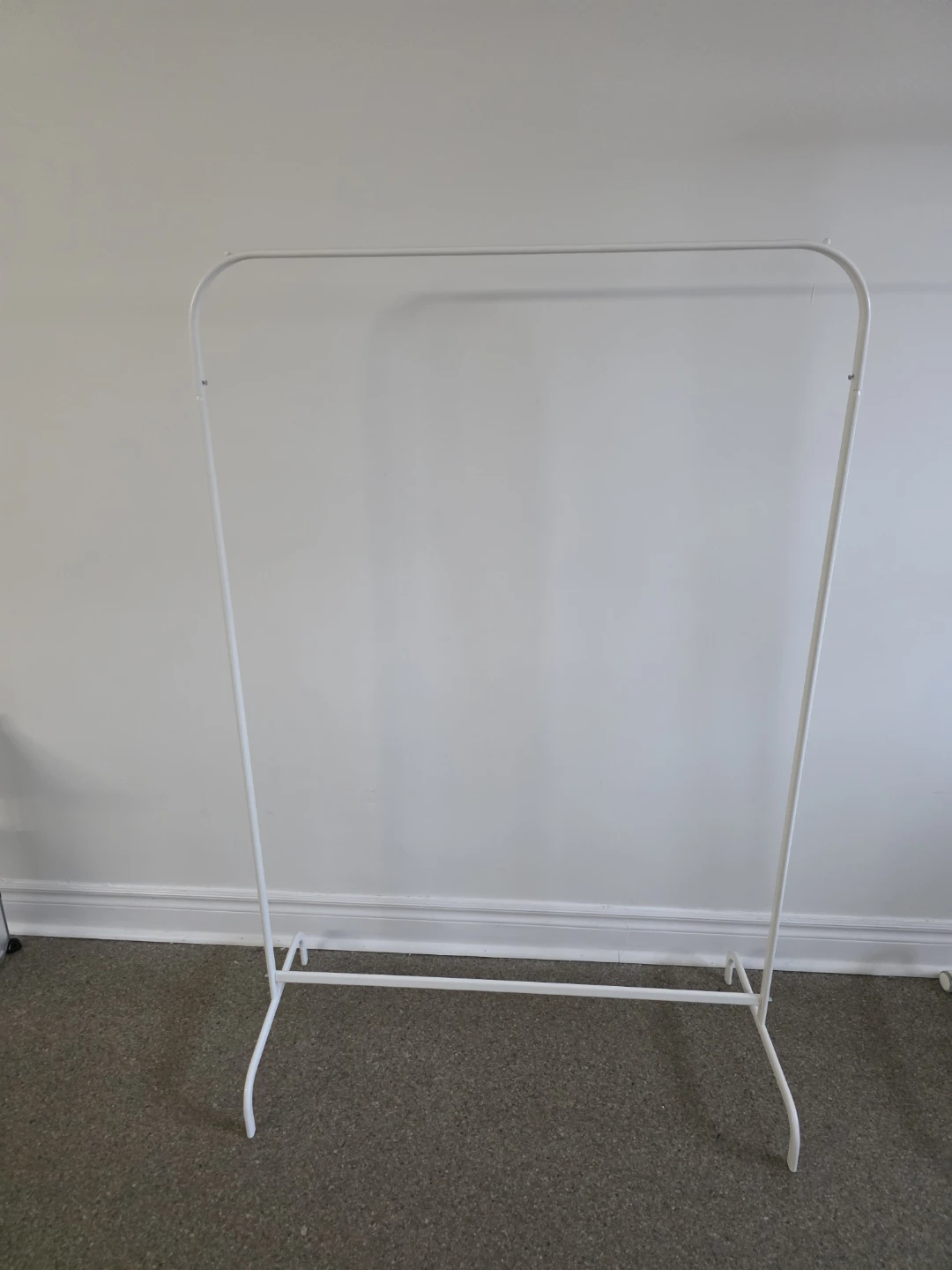 White Metal Clothes Rack