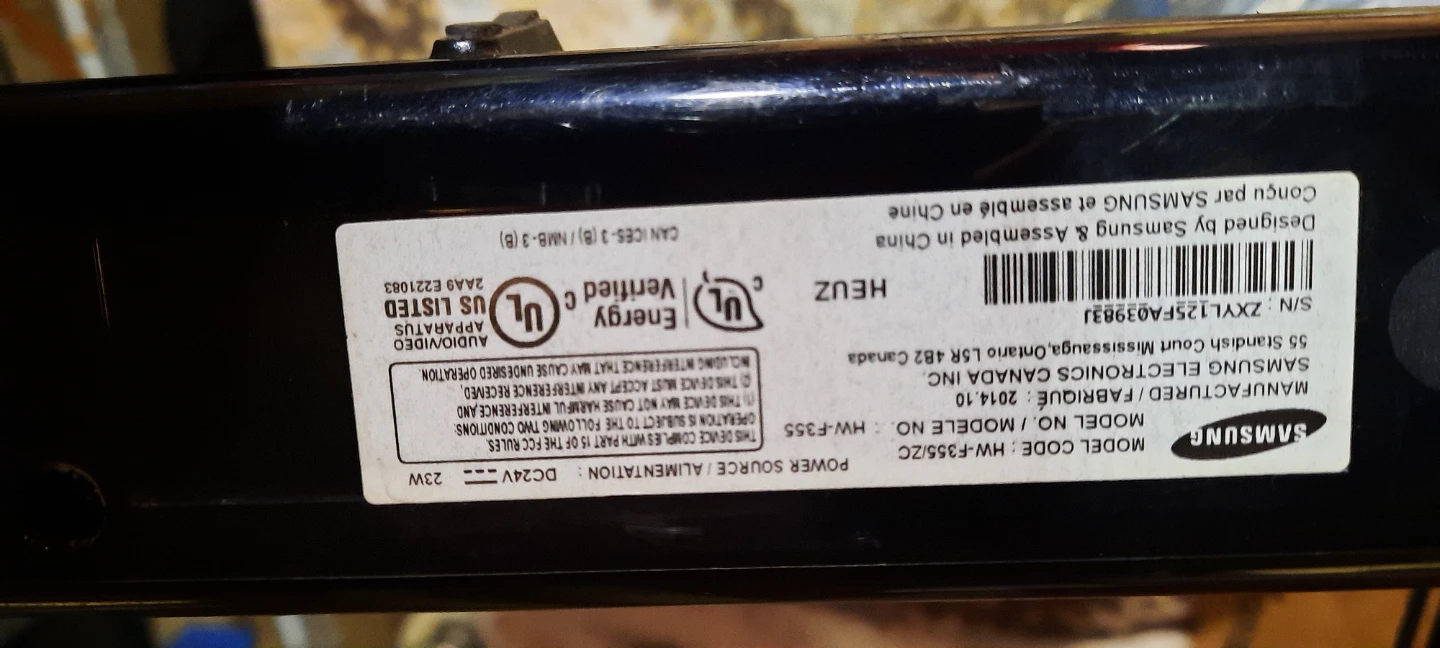 Samsung HW-F355/ZC Soundbar - photo 2