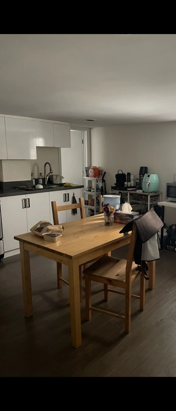 Wooden Dining Table with 3 Chairs