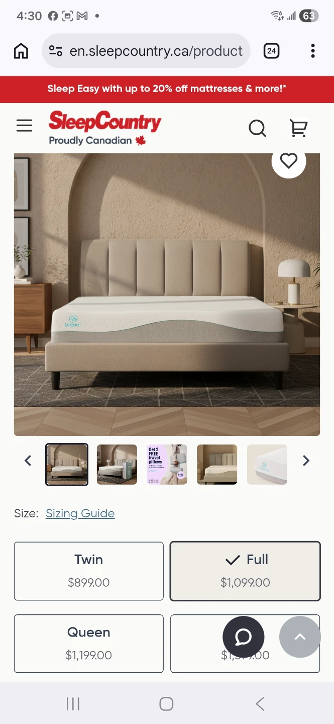 Bloom Cloud Mattress - Full Size - photo 3