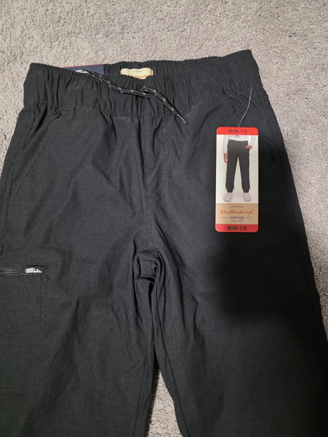 Boys' Black Jogger Pants M/M-7/8 - photo 2