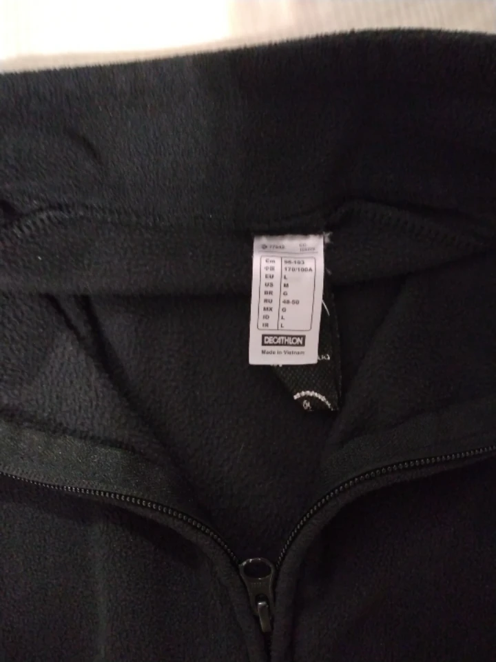 Black Fleece Zip-Up Jacket - photo 2