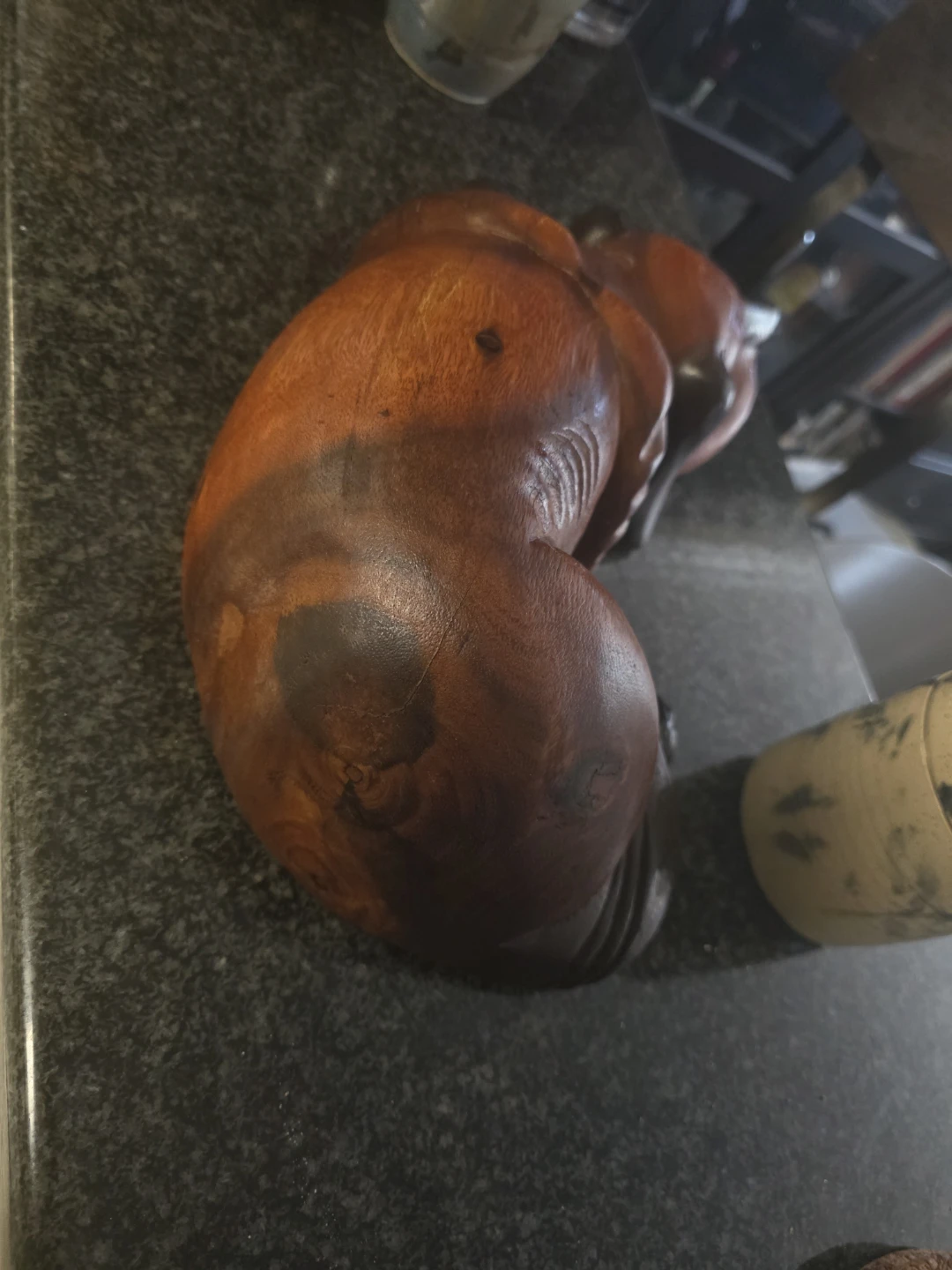 Dog hand carved wooden 14" - photo 3