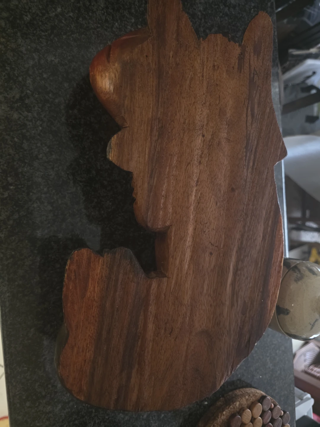 Dog hand carved wooden 14" - photo 4