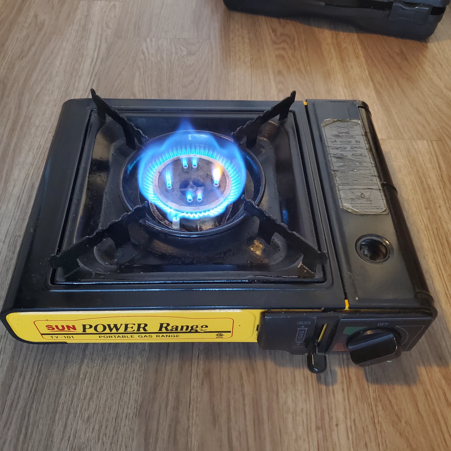 Portable butane stove (retail $40)