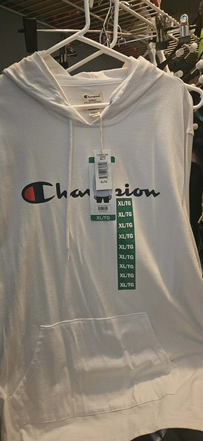 Champion White Hoodie XL/TG