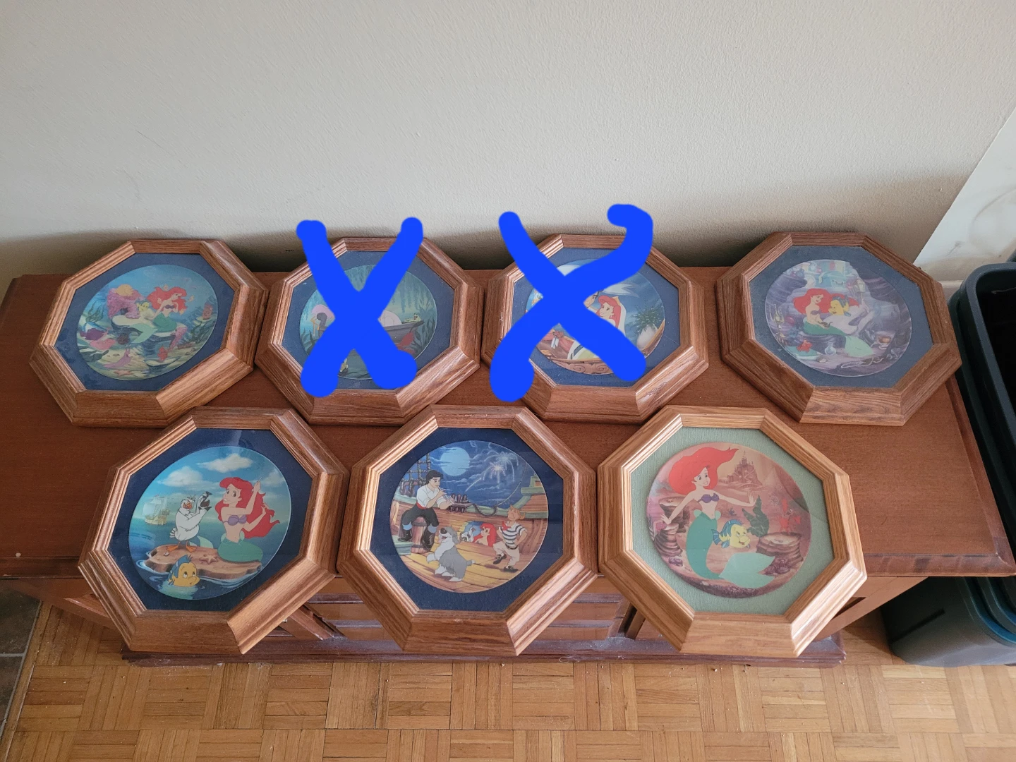 Set of 5 Disney The Little Mermaid Decorative Plates