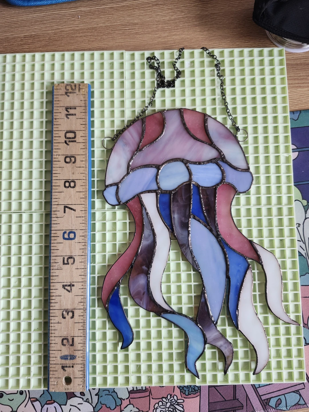 Stained Glass Jellyfish Suncatcher - photo 2