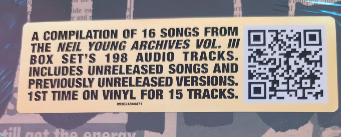 Neil Young Archives Vol. III Vinyl Record - photo 2
