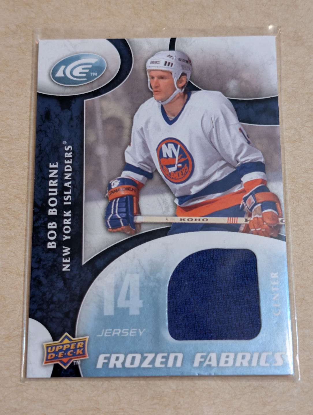Bob Bourne 2009-10 Upper Deck ICE Frozen Fabrics