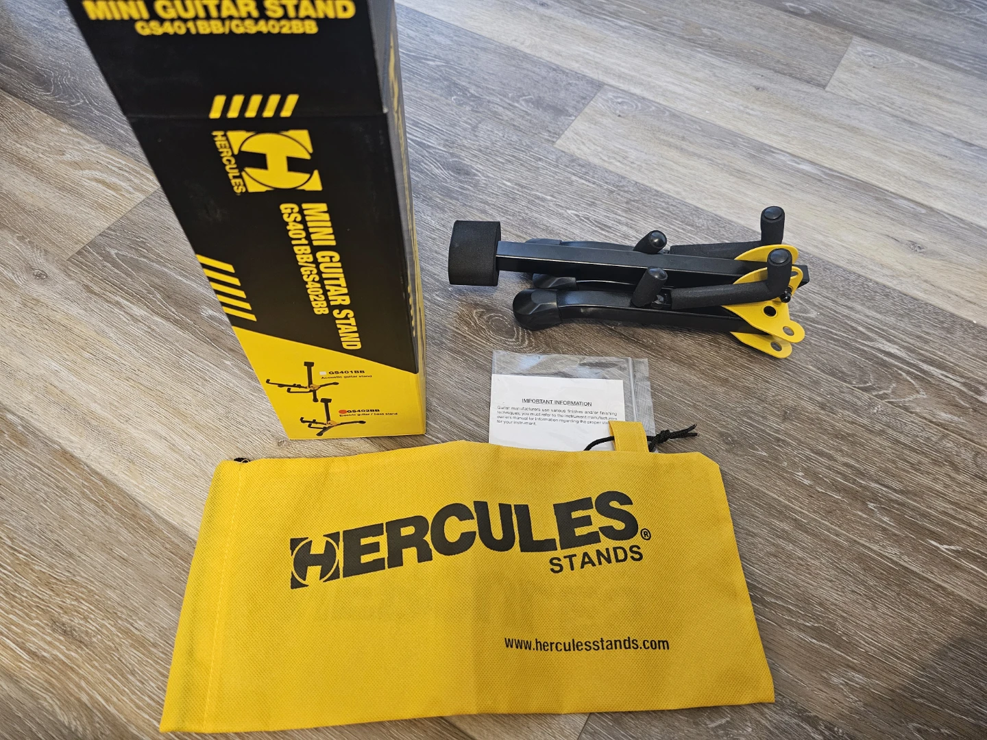 Hercules GS402BB Mini Electric guitar/bass Stand - photo 4