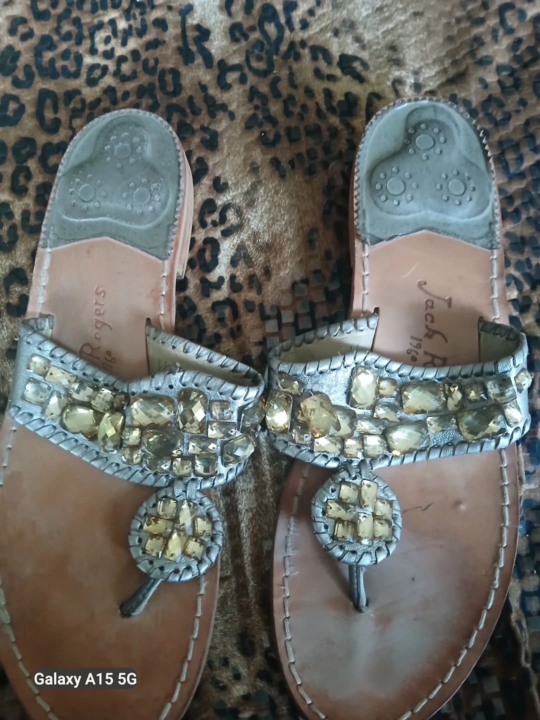 Jack Rogers Embellished Thong Sandals