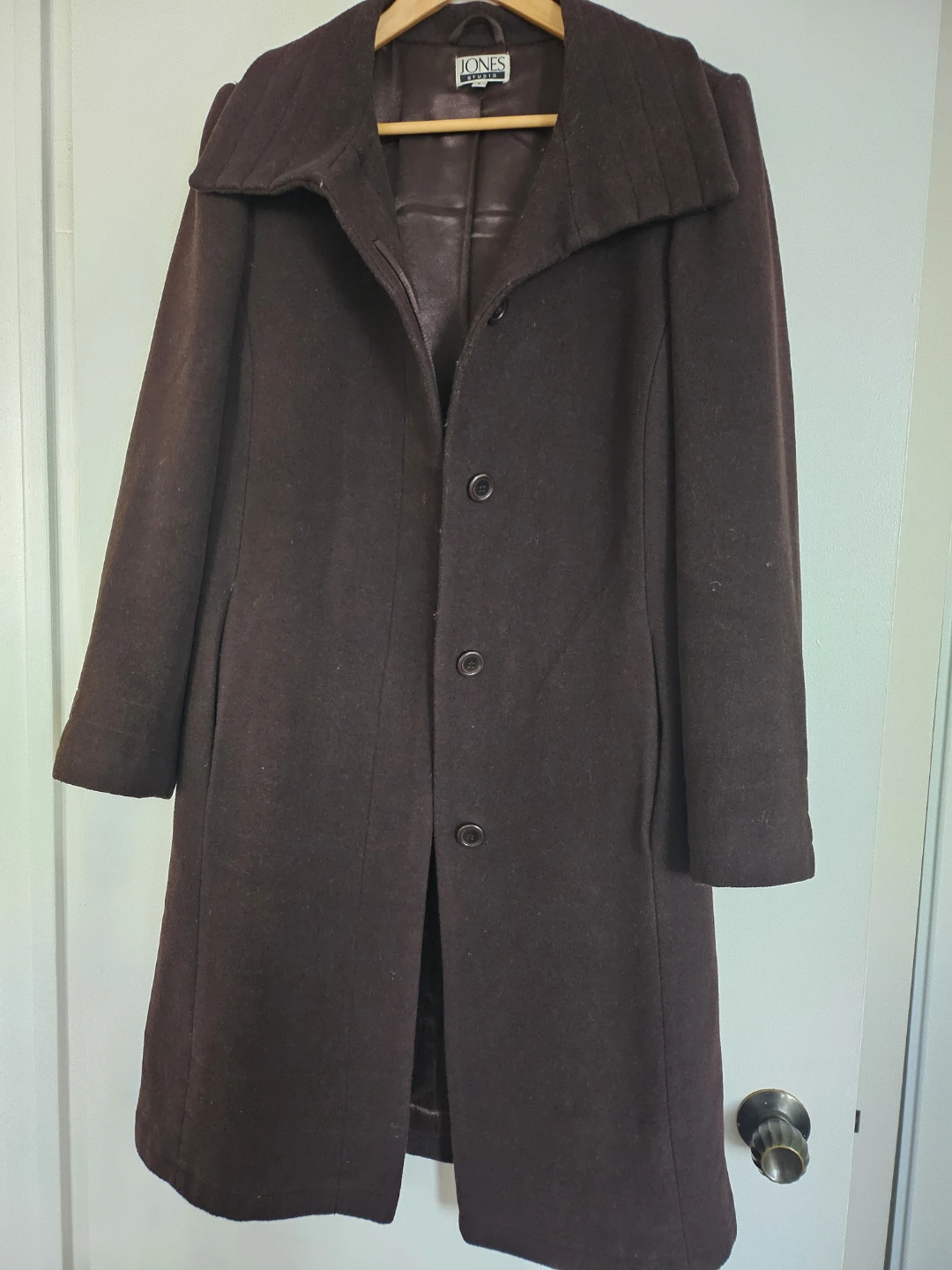 Jones Studio Women's Brown Coat - Size 8