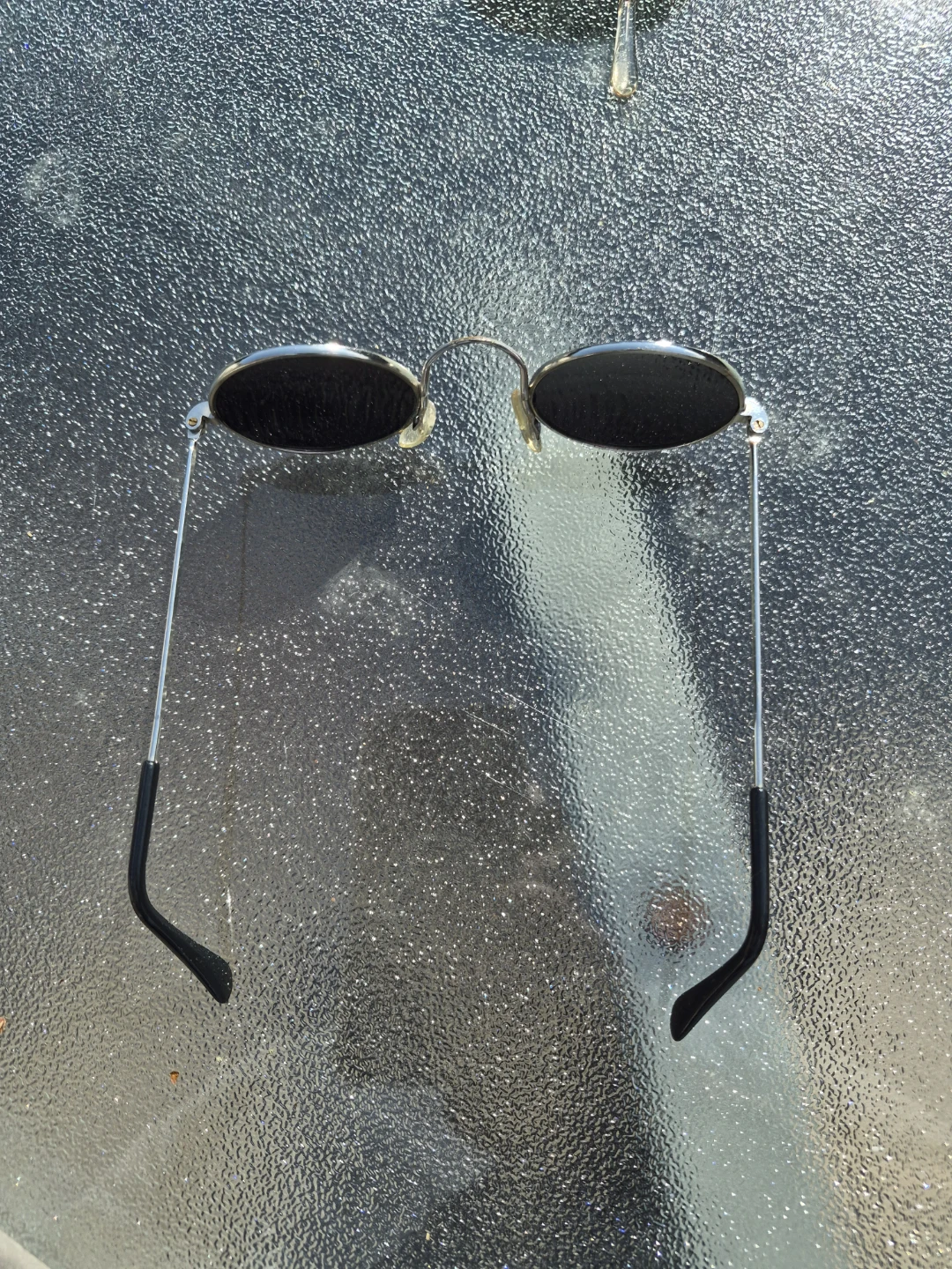 Vintage Round Sunglasses - Silver Frame - photo 2