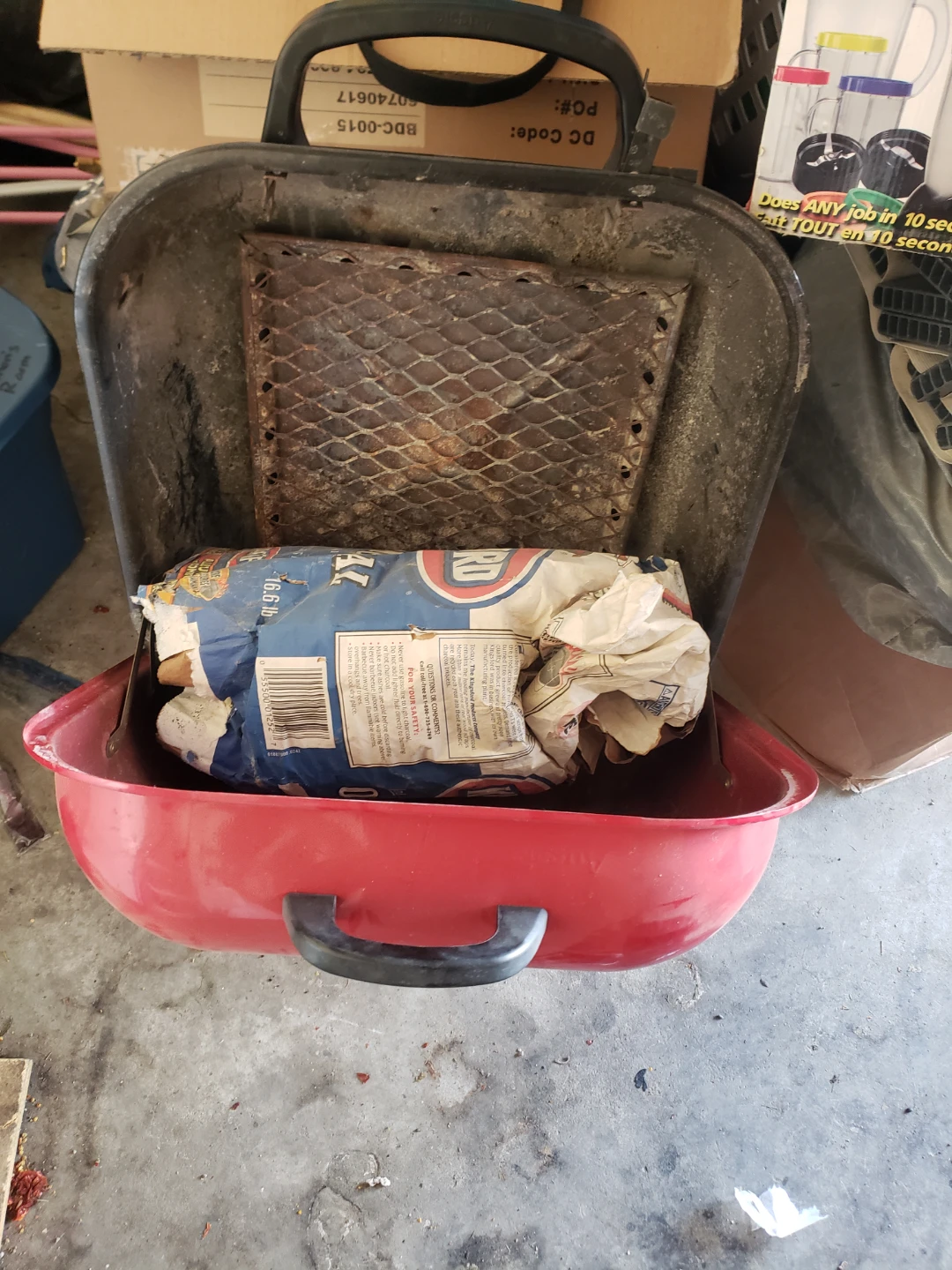 Red Portable Kettle BBQ Grill - photo 2