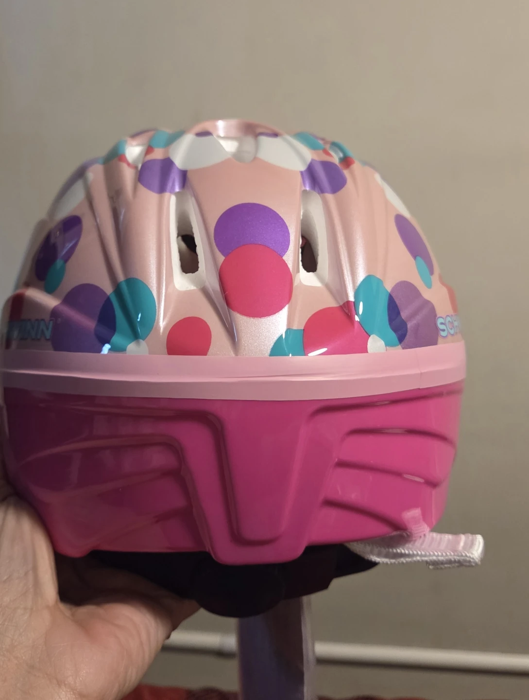 Schwinn Classic Toddler Bike Helmet, Age 3-5, Pink Polka Dot - photo 2