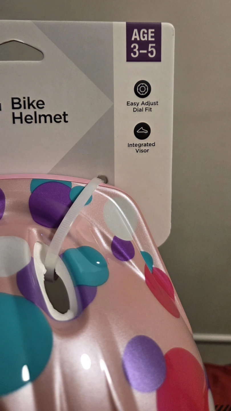 Schwinn Classic Toddler Bike Helmet, Age 3-5, Pink Polka Dot - photo 5