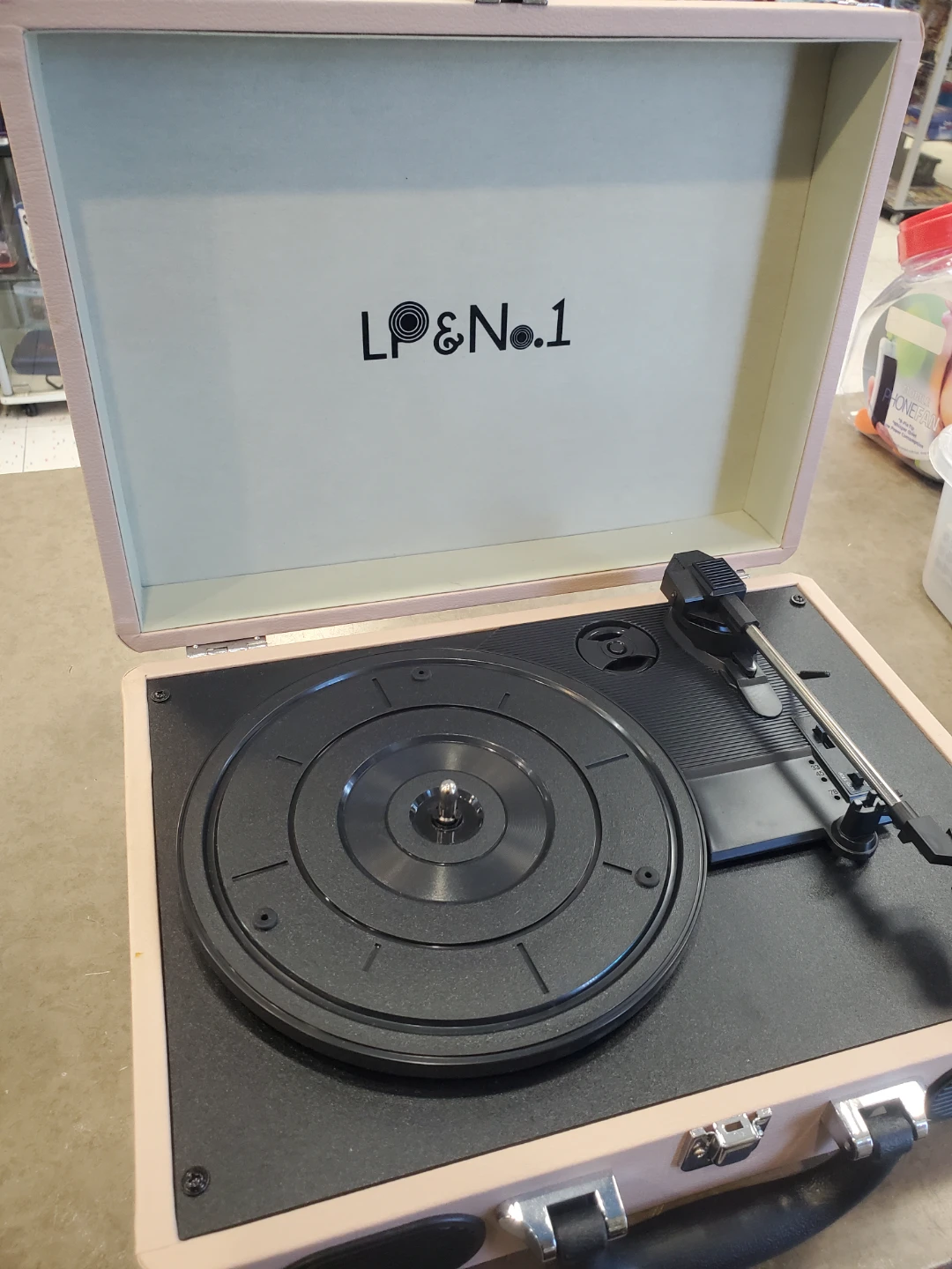 LP & No.1 Portable Record Player - Pink