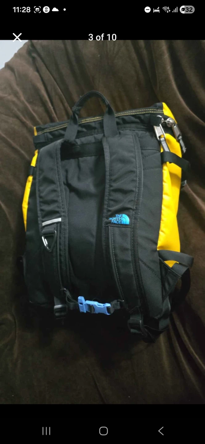 The North Face Base Camp Fuse Box Yellow Backpack SOS bag - photo 2