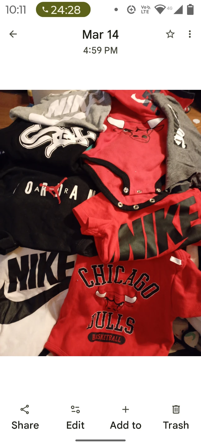 Nike Jordan Chicago Bulls Baby Clothes Bundle