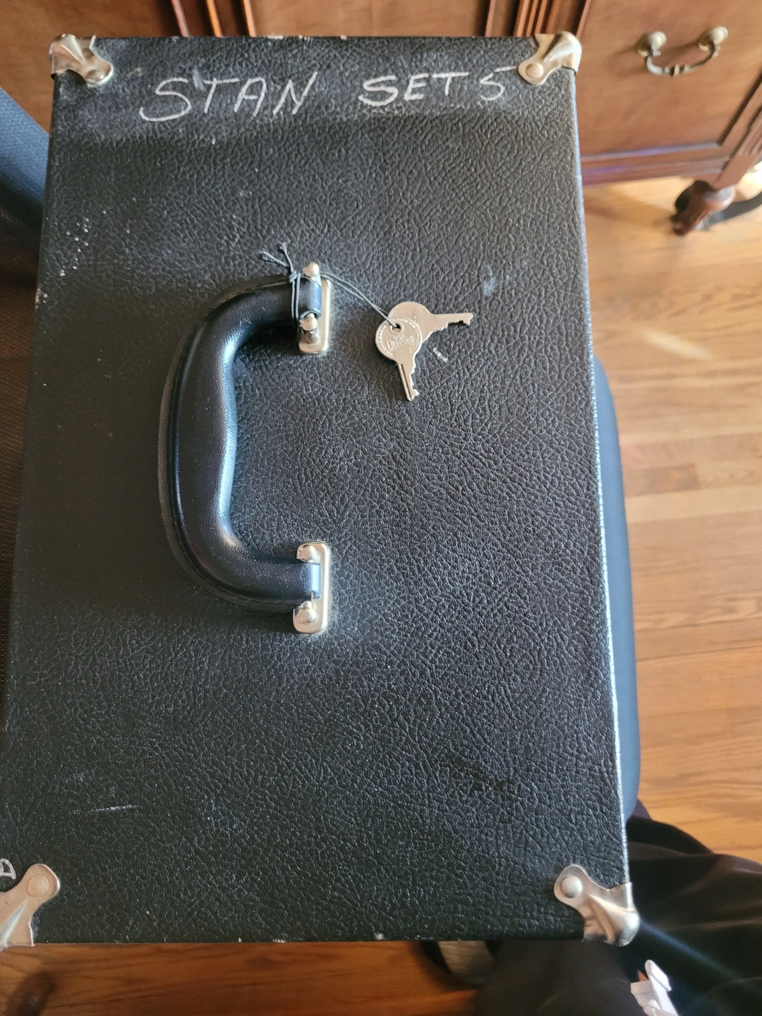 Black Portable Storage Case with Handle and Lock - photo 3