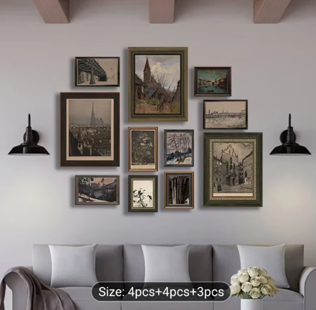 European, architectural, canvas posters, printed