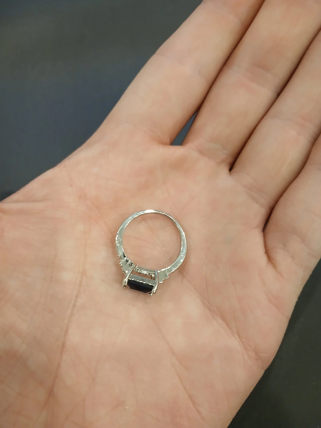 925 Silver Blue & White 5A Zirconia Ring - photo 3