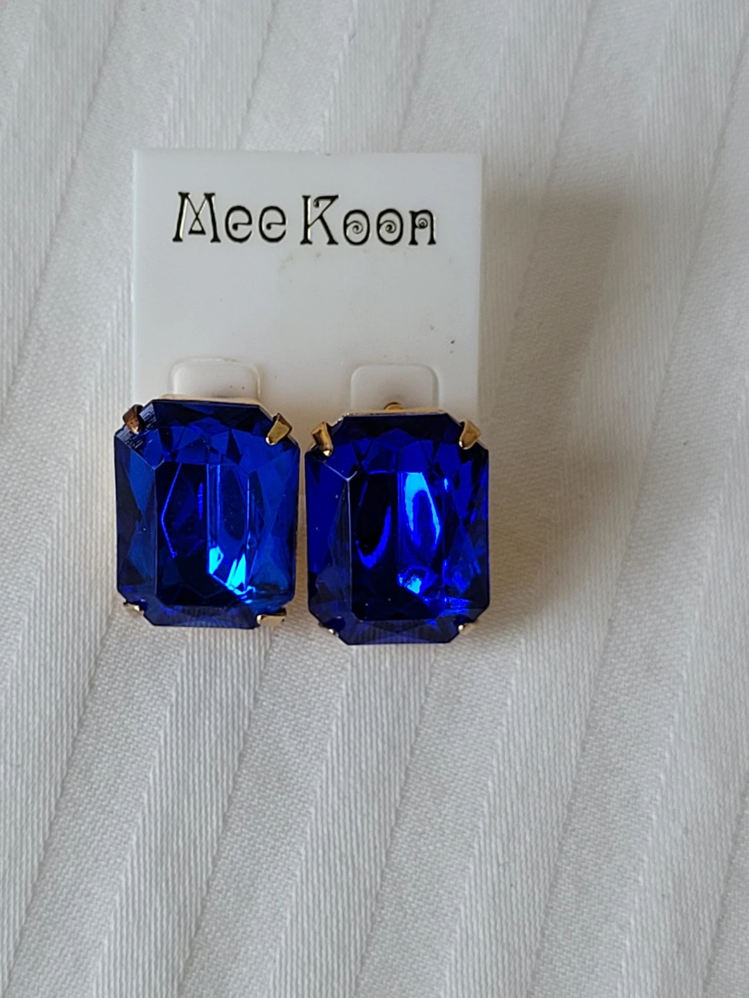 Blue Gemstone Stud Earrings