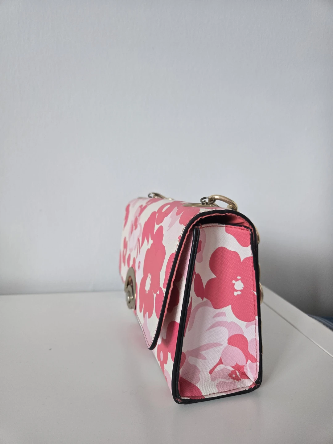 Pink Floral Chain Shoulder Bag - photo 2